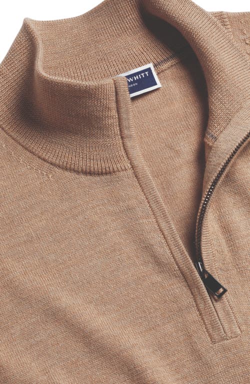 CHARLES TYRWHITT CHARLES TYRWHITT MERINO ZIP NECK LONG SLEEVE SWEATER