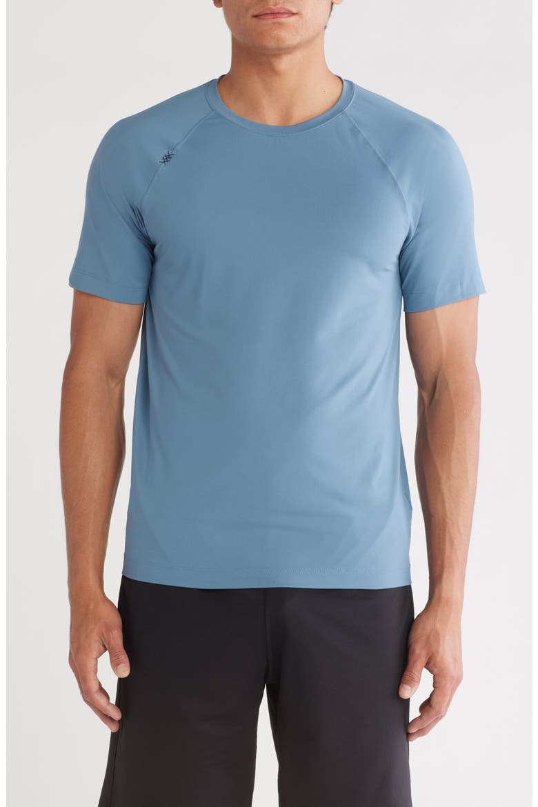 Reign Performance T-Shirt, Main, color, BLUE STONE