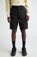 Stone Island Regular Fit Stretch Cotton Cargo Bermuda Shorts