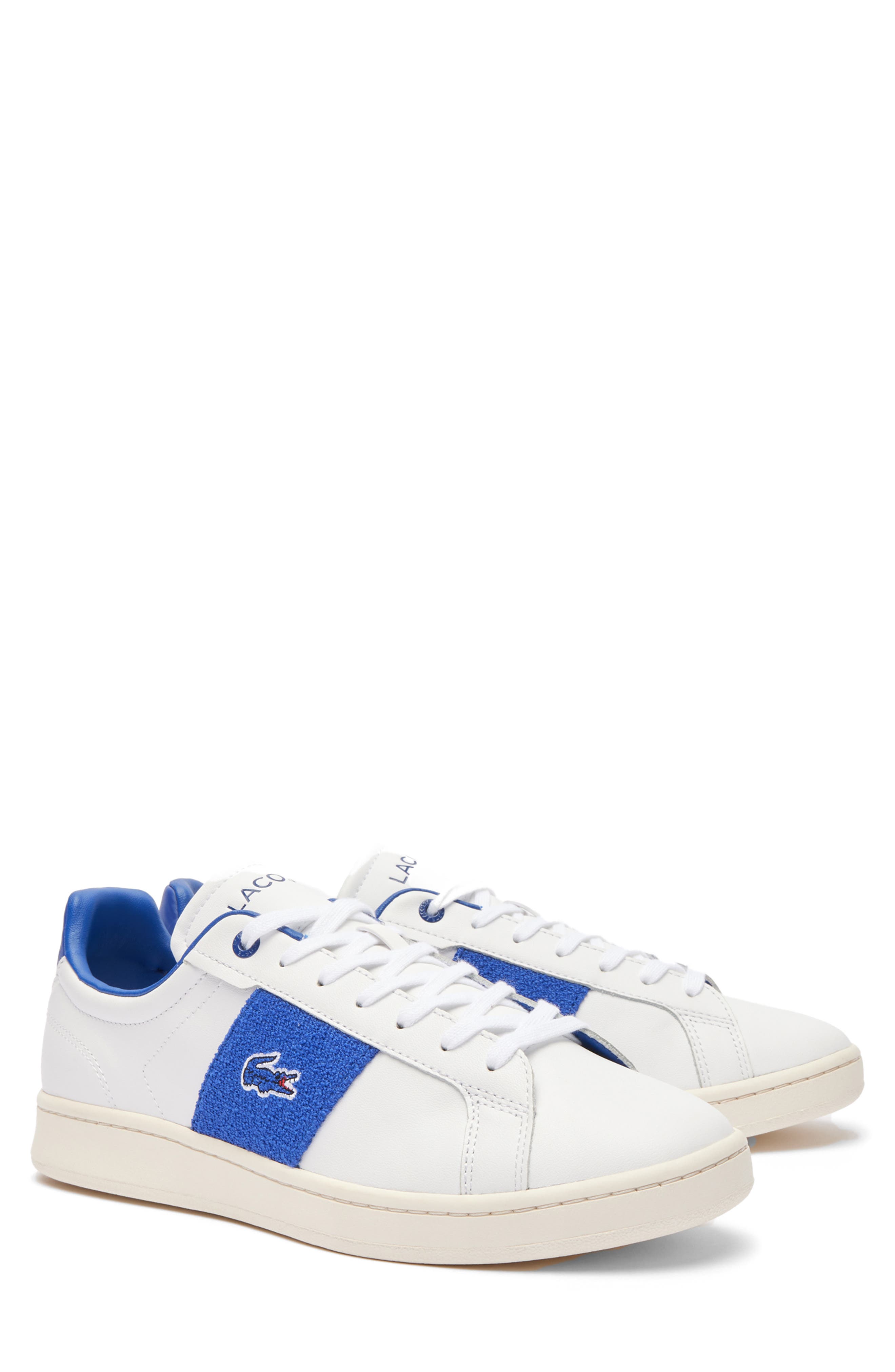 Lacoste Carnaby Pro Sneaker, Main, color, White/ Blue