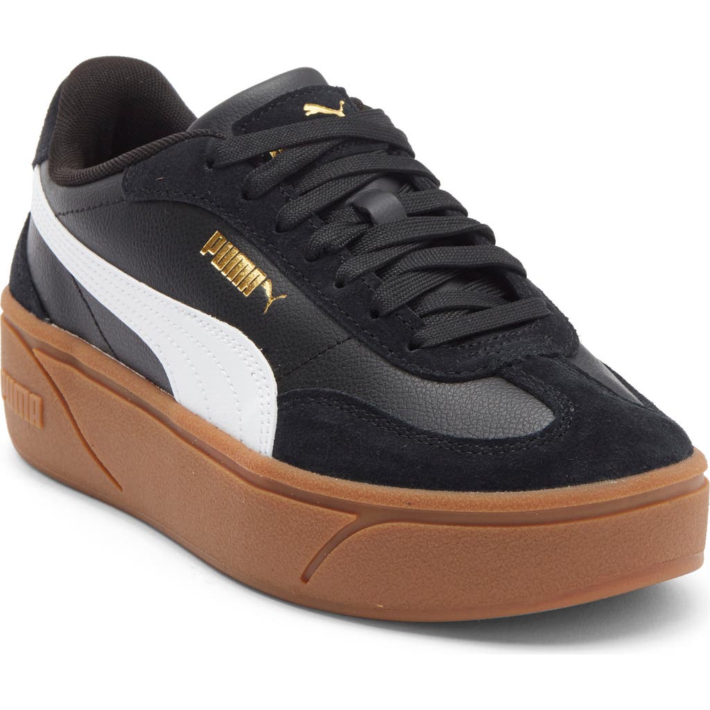 Puma Club Ii Era Platform Sneaker In Black