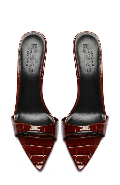 Femme La Kaia Slide Sandal In Red