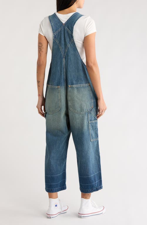 Denimist Relaxed Denim Overalls In Blue