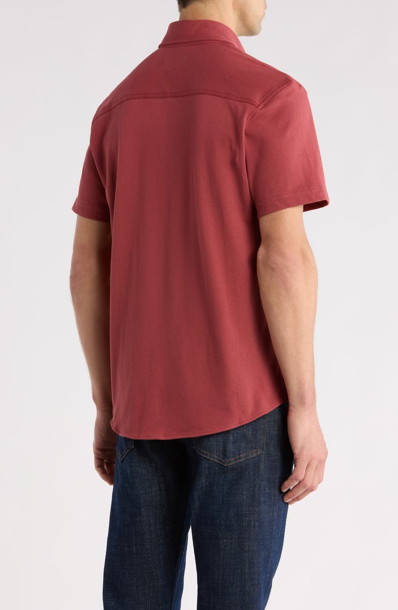 AG Rogan Linen Snap-Up Western Shirt, Alternate, color, Heritage Adobe Clay