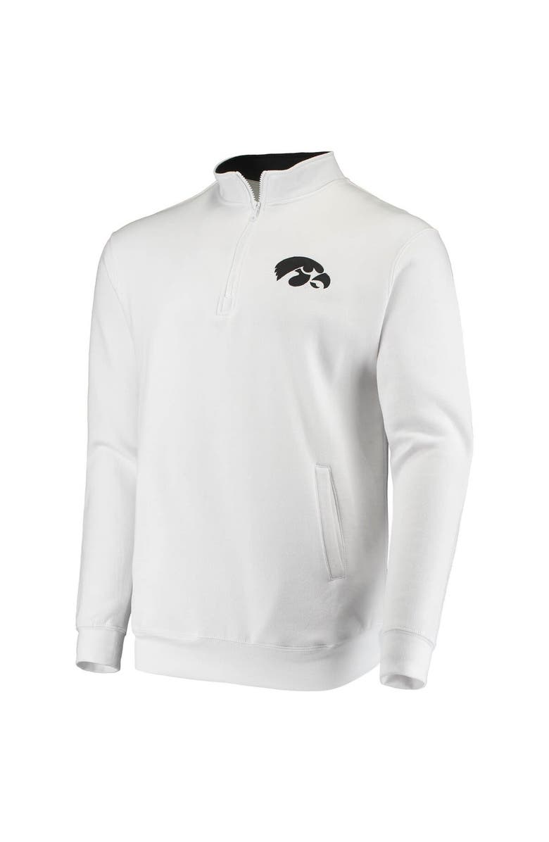 COLOSSEUM Men's Colosseum White Iowa Hawkeyes Tortugas Logo Quarter-Zip Jacket, Alternate, color, White