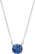 SUZY LEVIAN Sapphire Solitaire Pendant Necklace