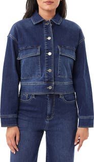 CURVE APPEAL Saturday Knit Denim Jacket
