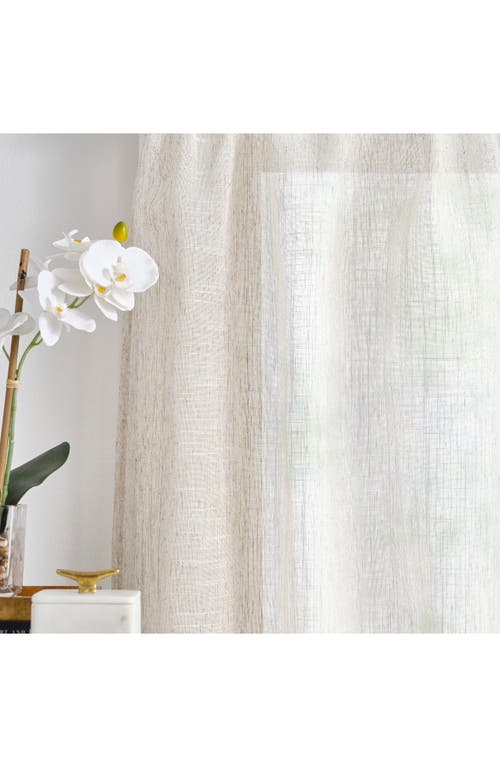 Dkny Set Of 2 Classic Sheer Swags In Linen