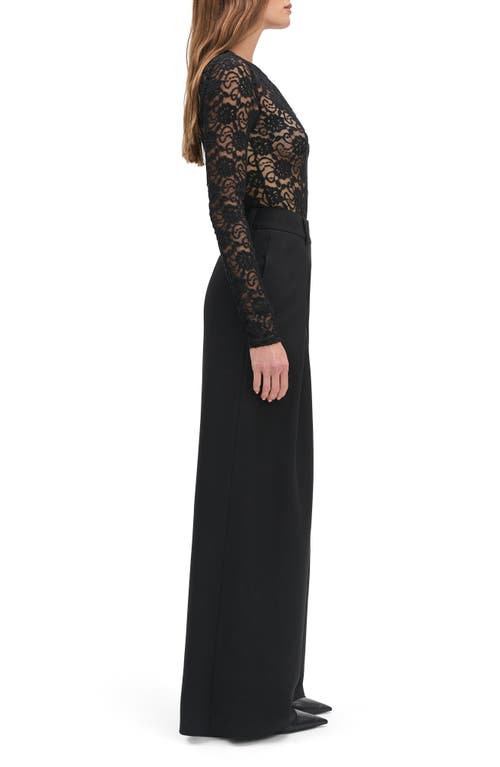 Favorite Daughter The Heart Of A Woman Lace Bodysuit In Black