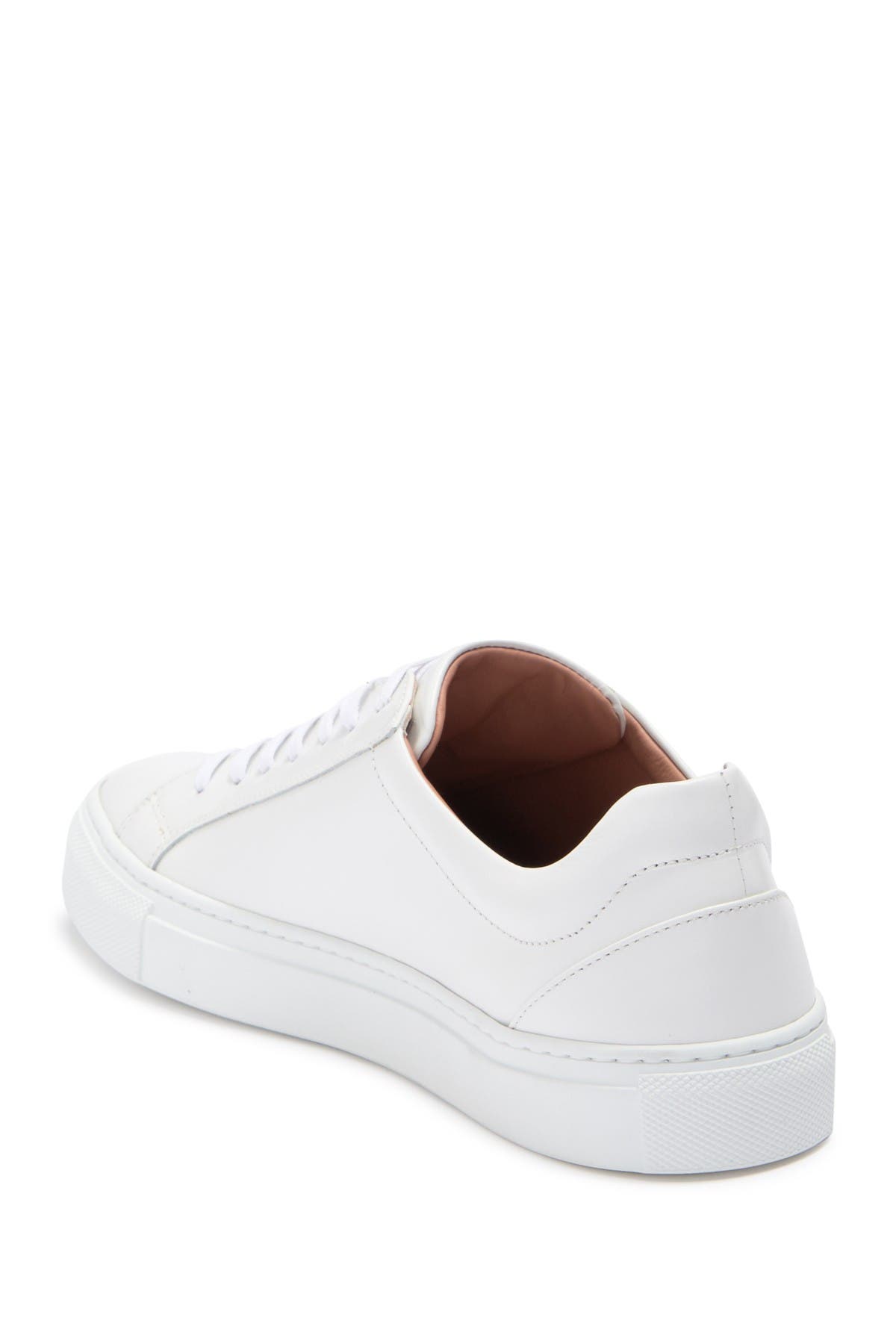 Low Cut Leather Sneaker, Alternate, color, WHT