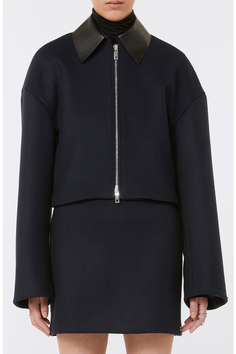 Vacuo Wool Crop Jacket, Main, color, MIDNIGHT BLUE