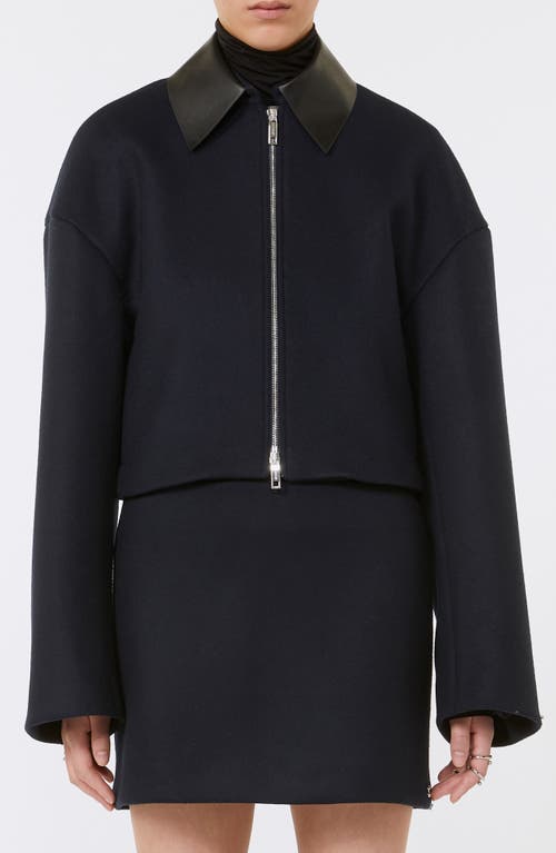 Sportmax Lapel Long-sleeved Casual Jacket In Blue