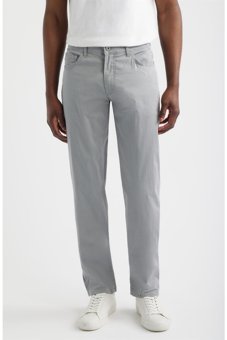 Cadiz Ultralight Straight Leg Stretch Cotton Pants, Main, color, SILVER