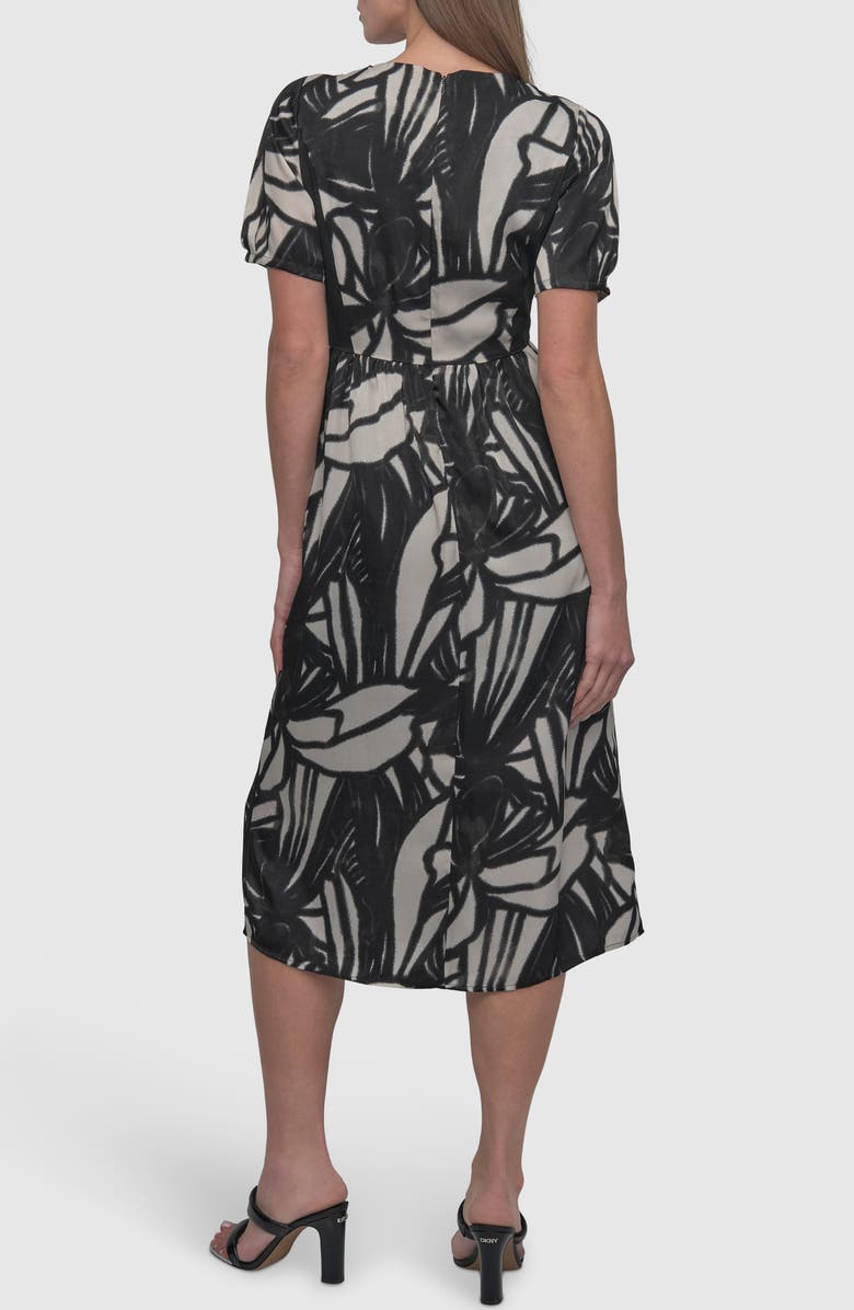 DKNY Print Ladder Stitch Dress, Alternate, color, 