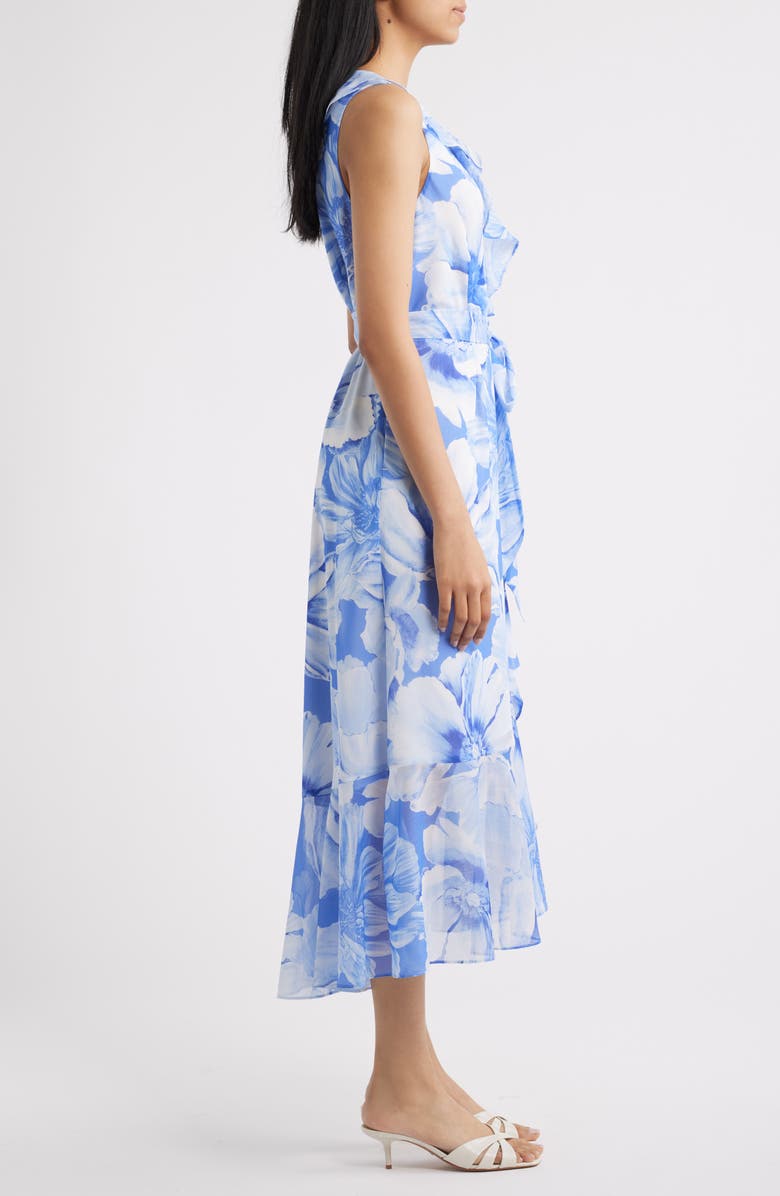 Tommy Bahama Island Blooms Sleeveless Maxi Dress, Alternate, color, Blue Cove