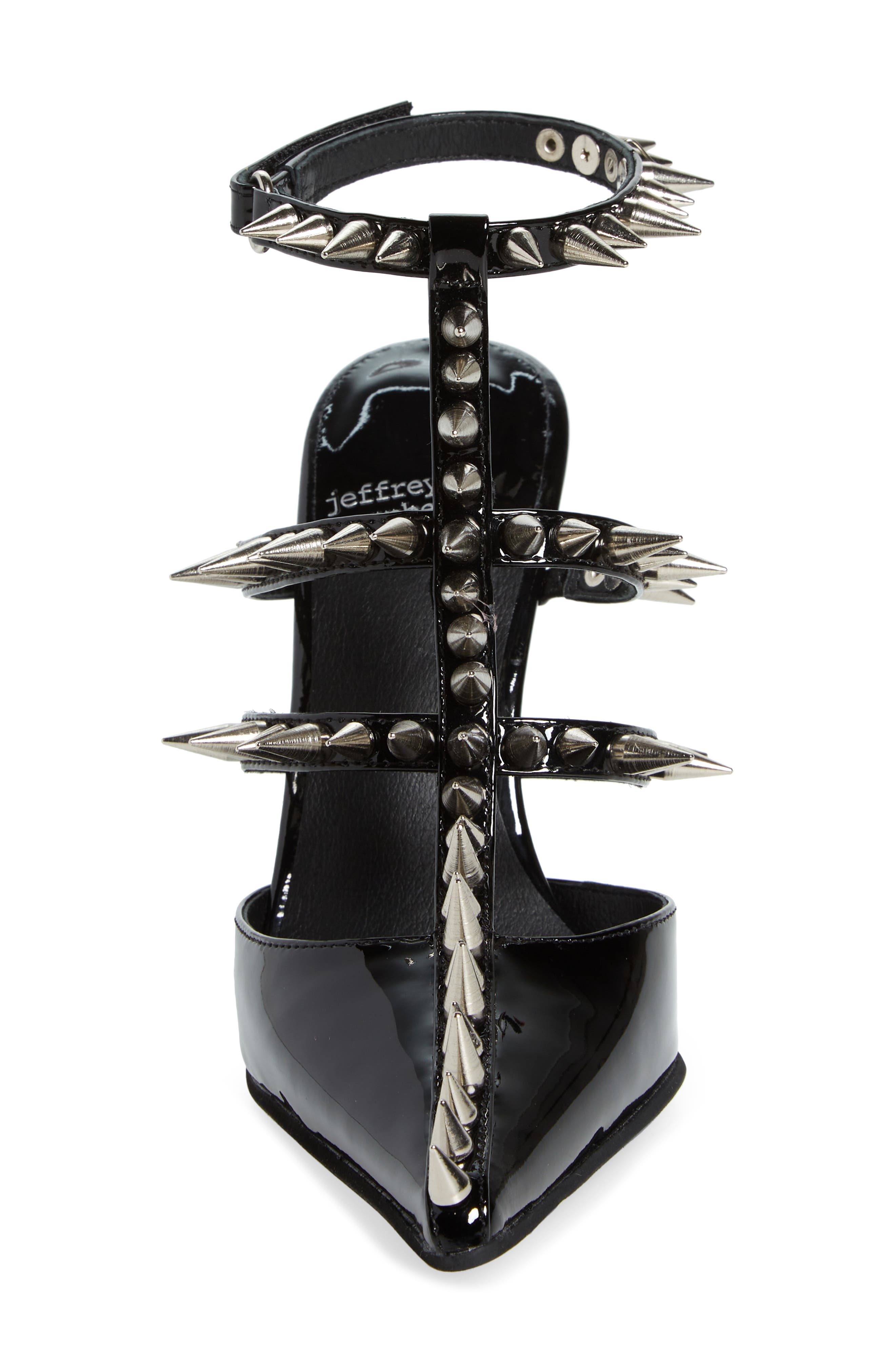 Jeffrey Campbell Step Back Spiked Pointed Toe Pump, Alternate, color, 