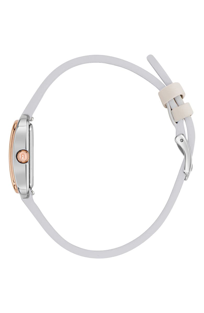 Furla Heritage Crystal Square Rose Gold Tone Bracelet Watch, 27.5mm, Alternate, color, Silver & Rose Gold