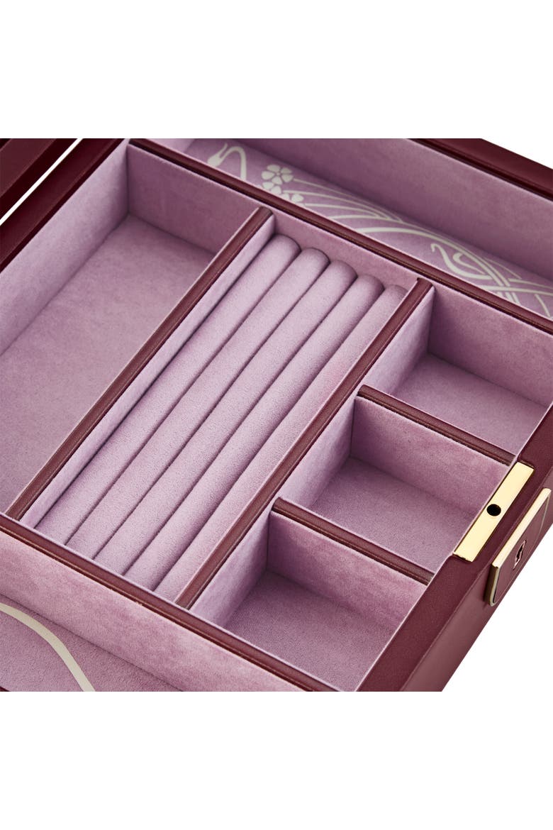 X LIBERTY Medium Jewelry Box, Alternate, color, Burgundy