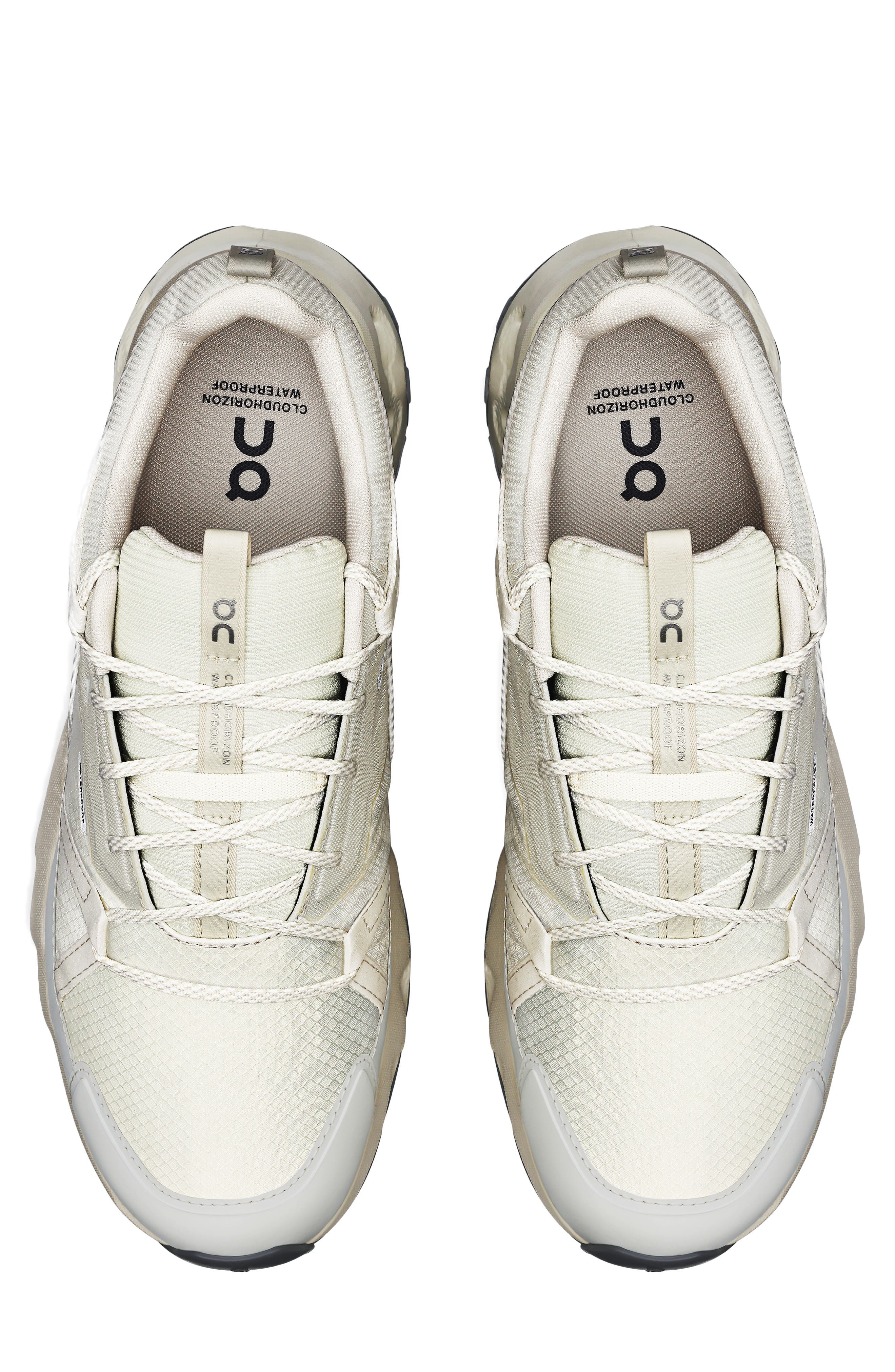 On Cloudhorizon Waterproof Hiking Shoe, Alternate, color, Ghost/ Ivory