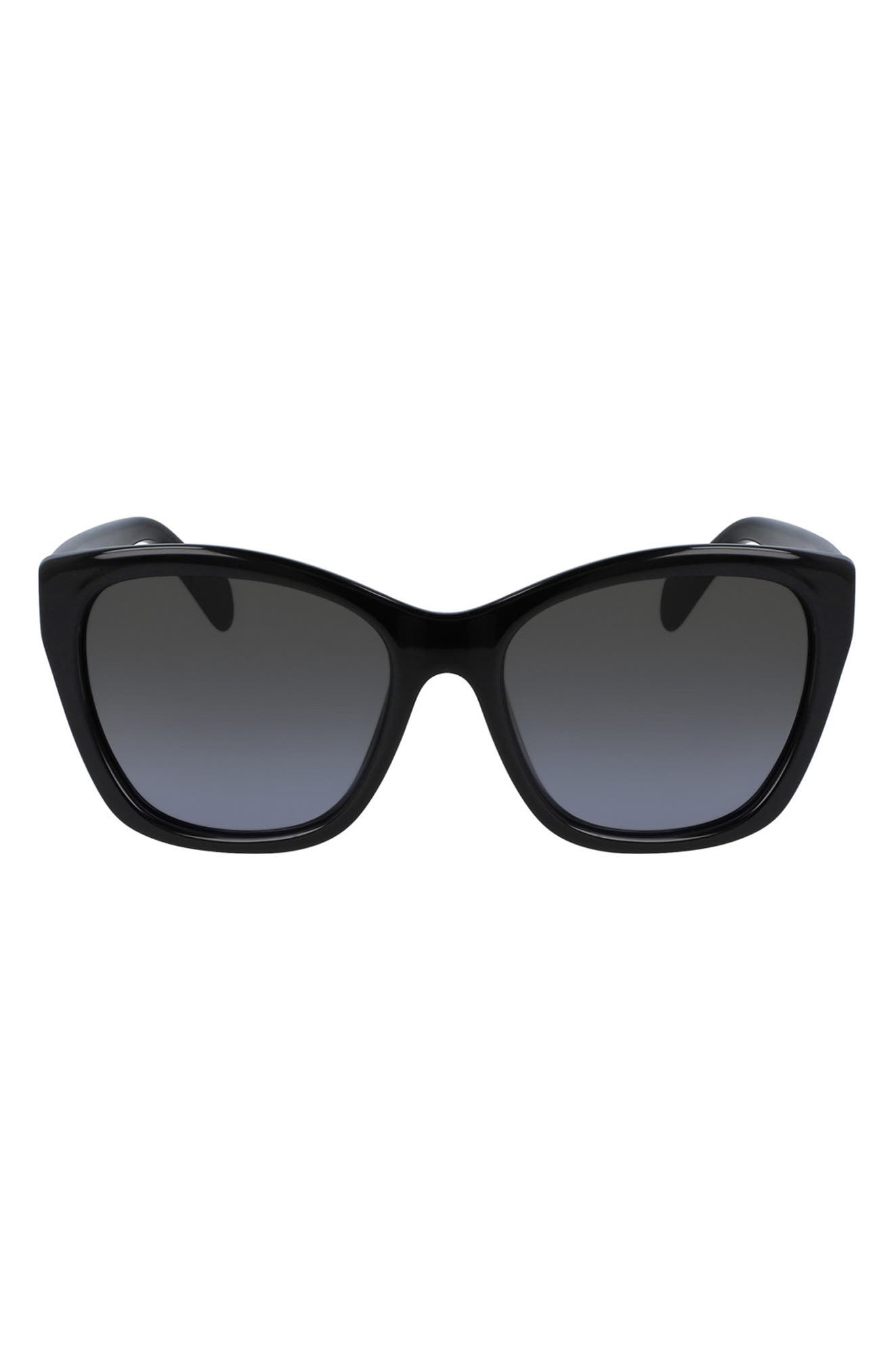 FERRAGAMO 56mm Square Cateye Sunglasses
