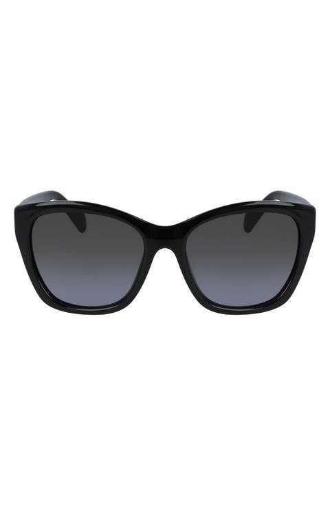 56mm Square Cateye Sunglasses
