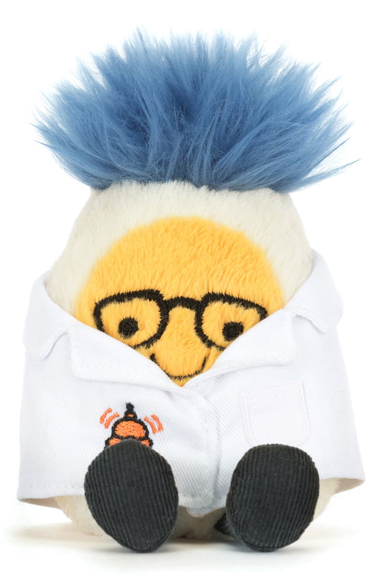 Jellycat Amuseables Boiled Egg Scientist Plushie, Main, color, 