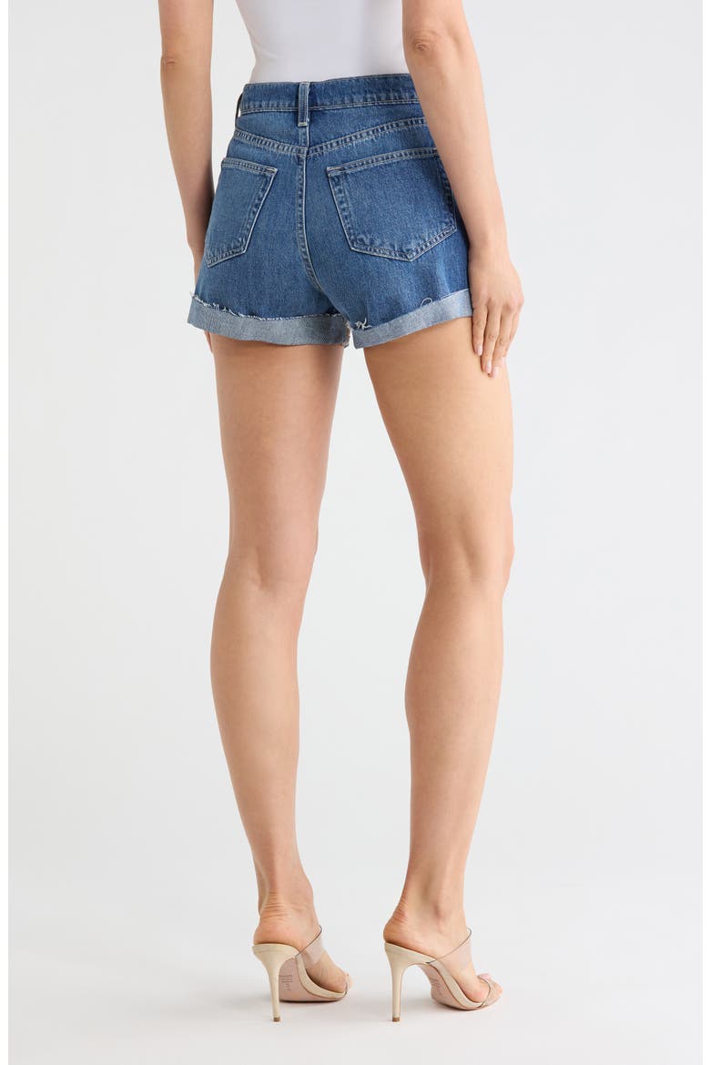 Jazzy High Waist Cuffed Jean Shorts, Alternate, color, BRENTWOOD