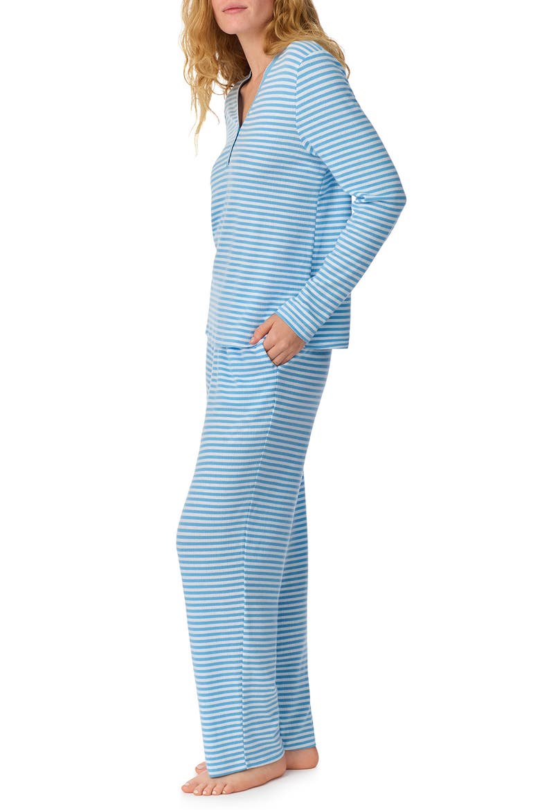 print pajamas, Alternate, color, BLUE/ WHITE