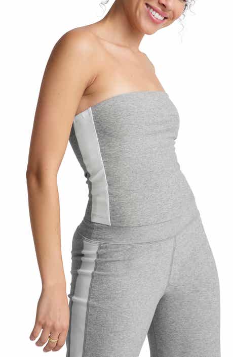 Beyond Yoga Space Dye Strapless Stripe Crop Top