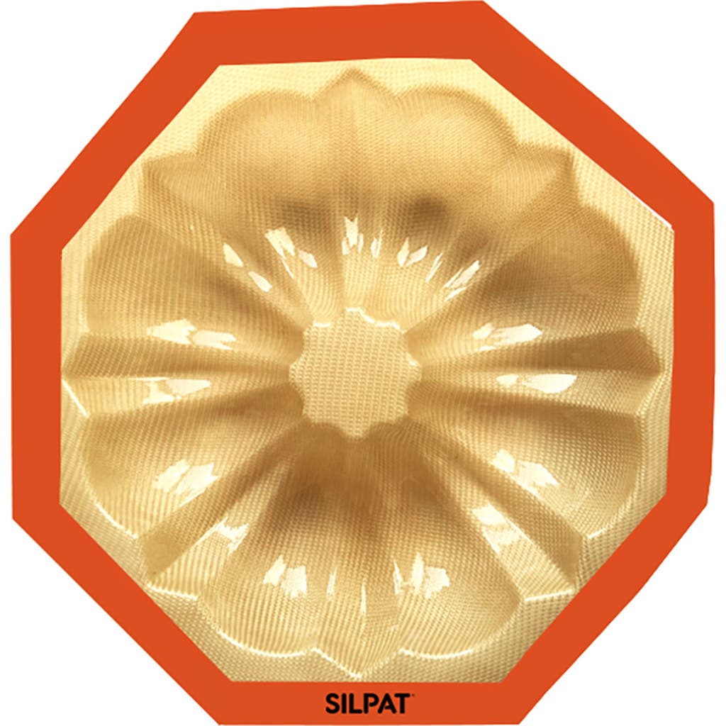 Silpat Perfect Non-stick Rose Fluted Cake Pan In Orange
