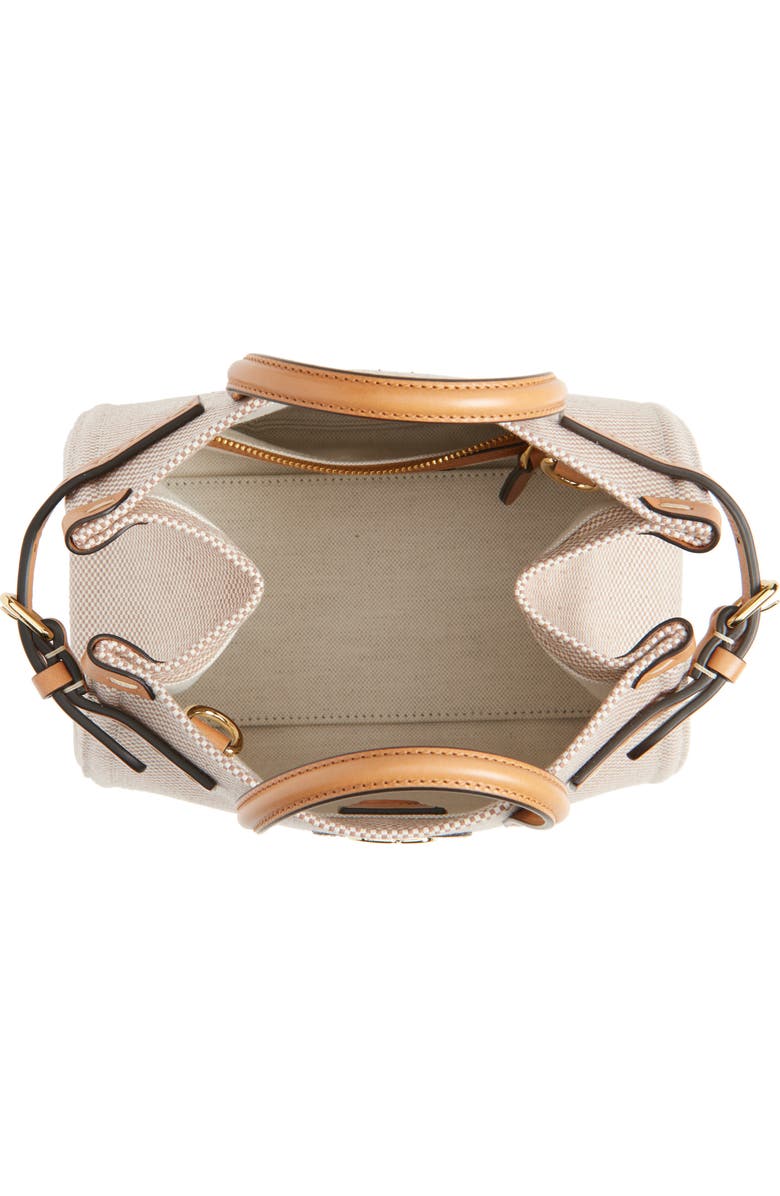 Valentino Garavani Small Antibes Canvas Tote, Alternate, color, Camel/ Natural