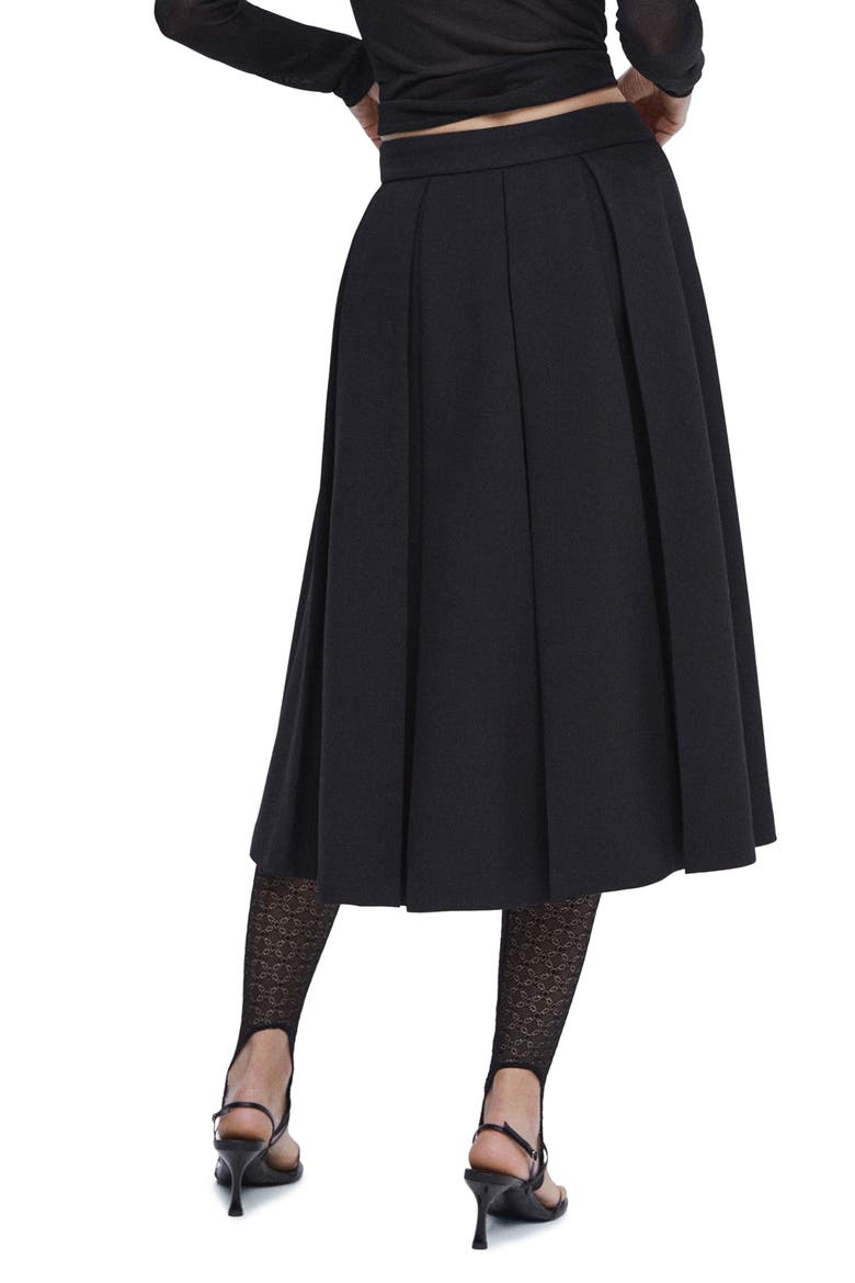 Pleated Skirt, Alternate, color, BLACK
