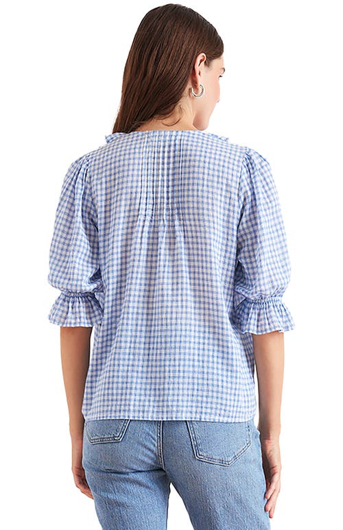 Paneros Clothing Chloe Plaid Ruffle Cotton Shirt