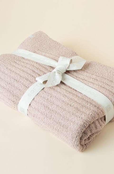 Ultra-Soft Solid Rib Marshmallow Blanket