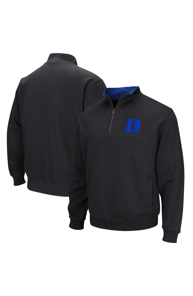 COLOSSEUM Men's Colosseum Black Duke Blue Devils Tortugas Quarter-Zip Top, Main, color, Black
