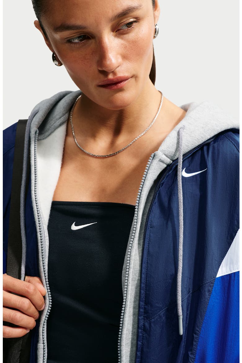 Sportswear Woven Track Jacket, Alternate, color, MIDNIGHT NAVY/ OLD ROYAL