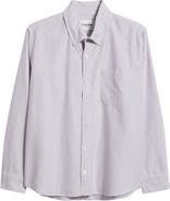 Corridor Stripe Cotton Button-Down Oxford Shirt
