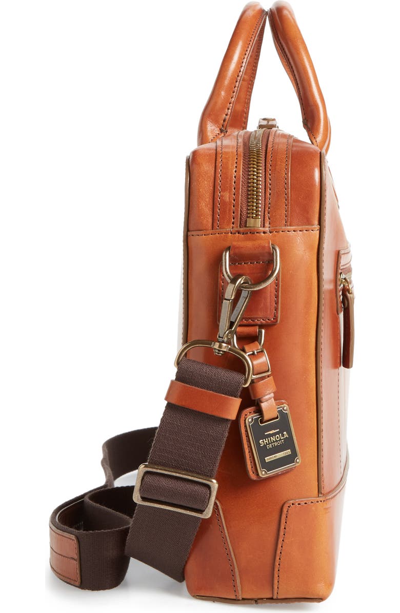 Shinola Harness Bedrock Leather Briefcase, Alternate, color,