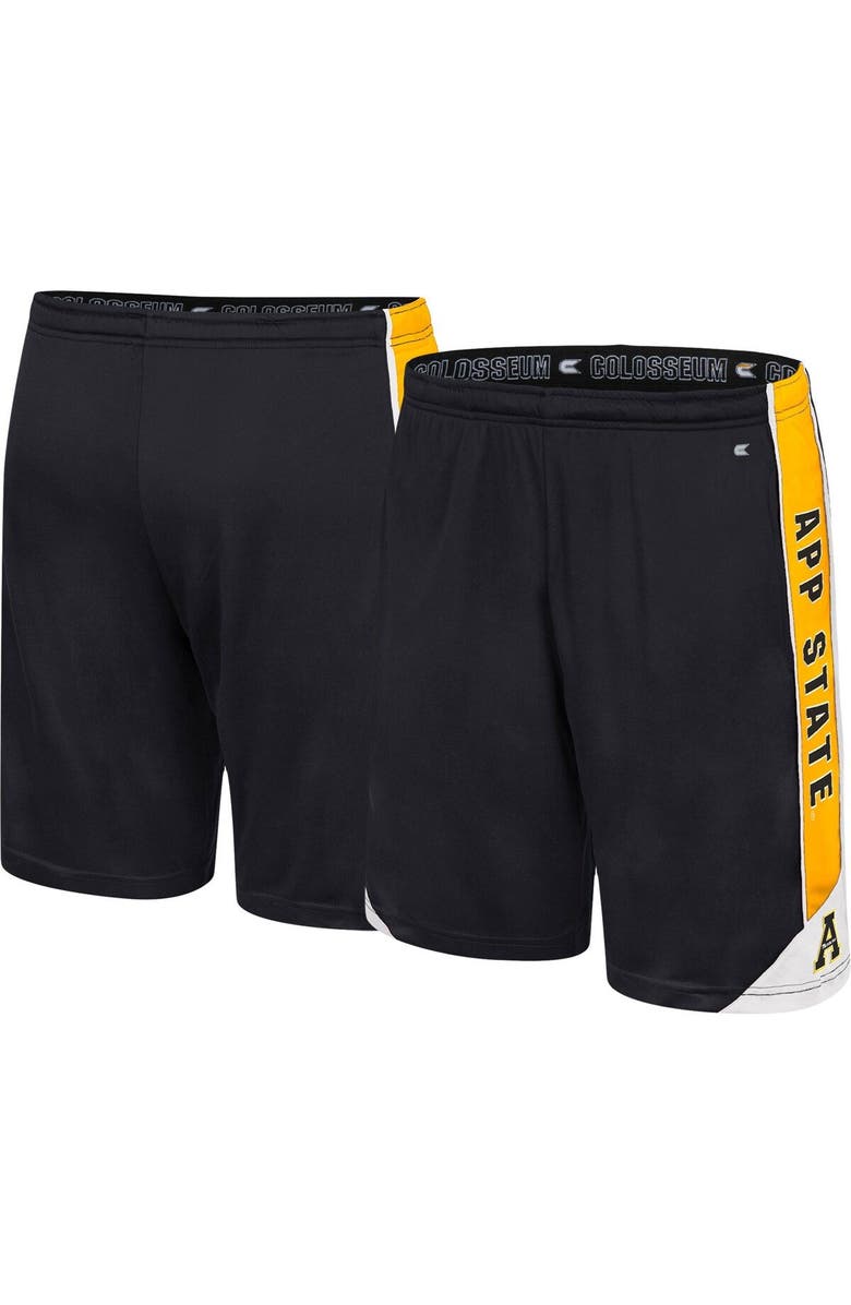 COLOSSEUM Men's Colosseum Black Appalachian State Mountaineers Haller Shorts, Main, color, 