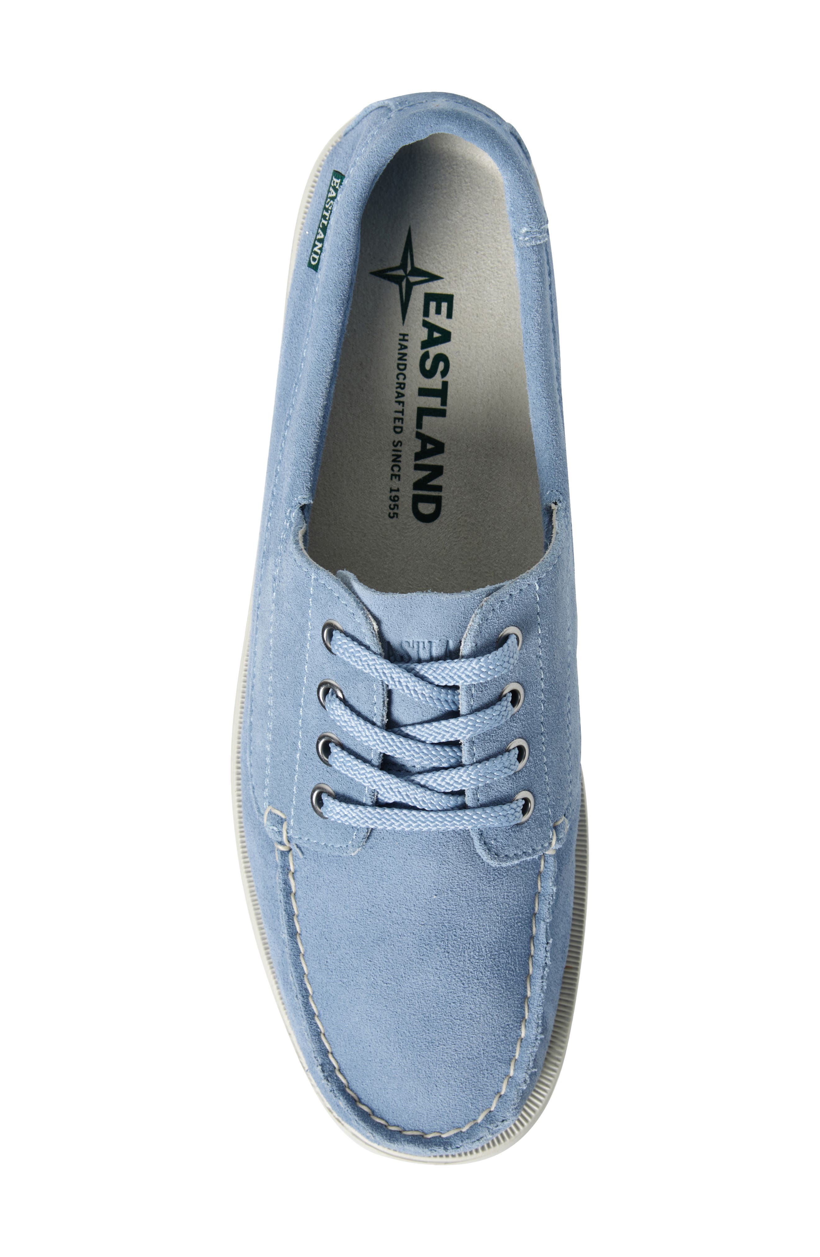 Eastland Flamouth Boat Shoe Loafer, Alternate, color, Sky Blue Suede