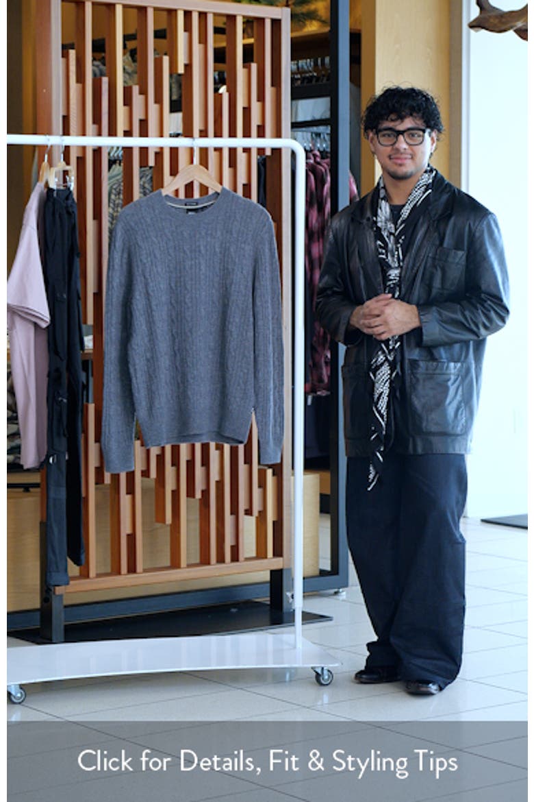 Hetico Cable Stitch Virgin Wool & Cashmere Sweater video