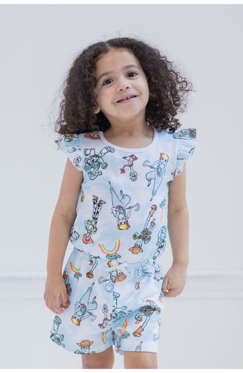 Disney Sleeveless Skater Romper, Alternate, color, Toy Story Blue