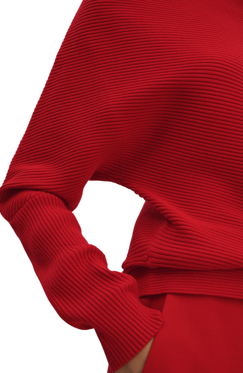 Reiss Lorna Ottoman Rib Off the Shoulder Top, Alternate, color,