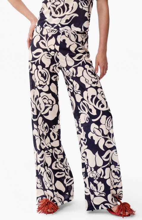 Sur High Waist Wide Leg Cotton Pants