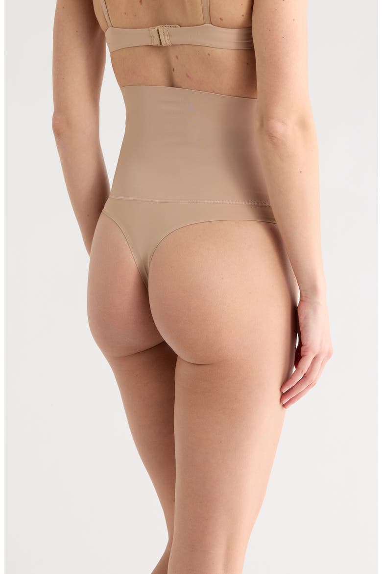 2-Pack High Waist Shaping Thongs, Alternate, color, ROEBUCK