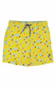 Shade Critters Kids' Ditsy Duck Print UPF 50+ Swim Trunks