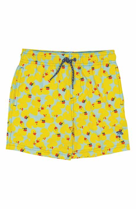Shade Critters Kids' Ditsy Duck Print UPF 50+ Swim Trunks