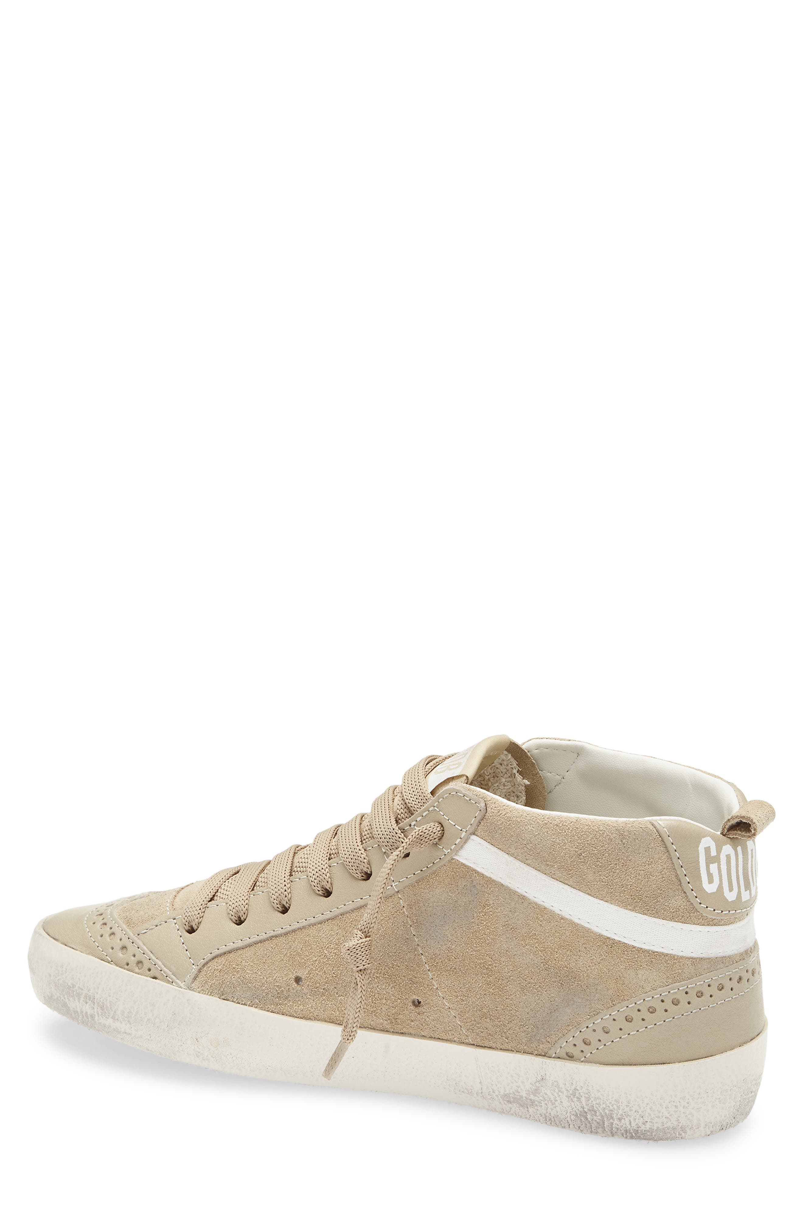 Golden Goose Mid Star Sneaker, Alternate, color, Beige/ Platinum