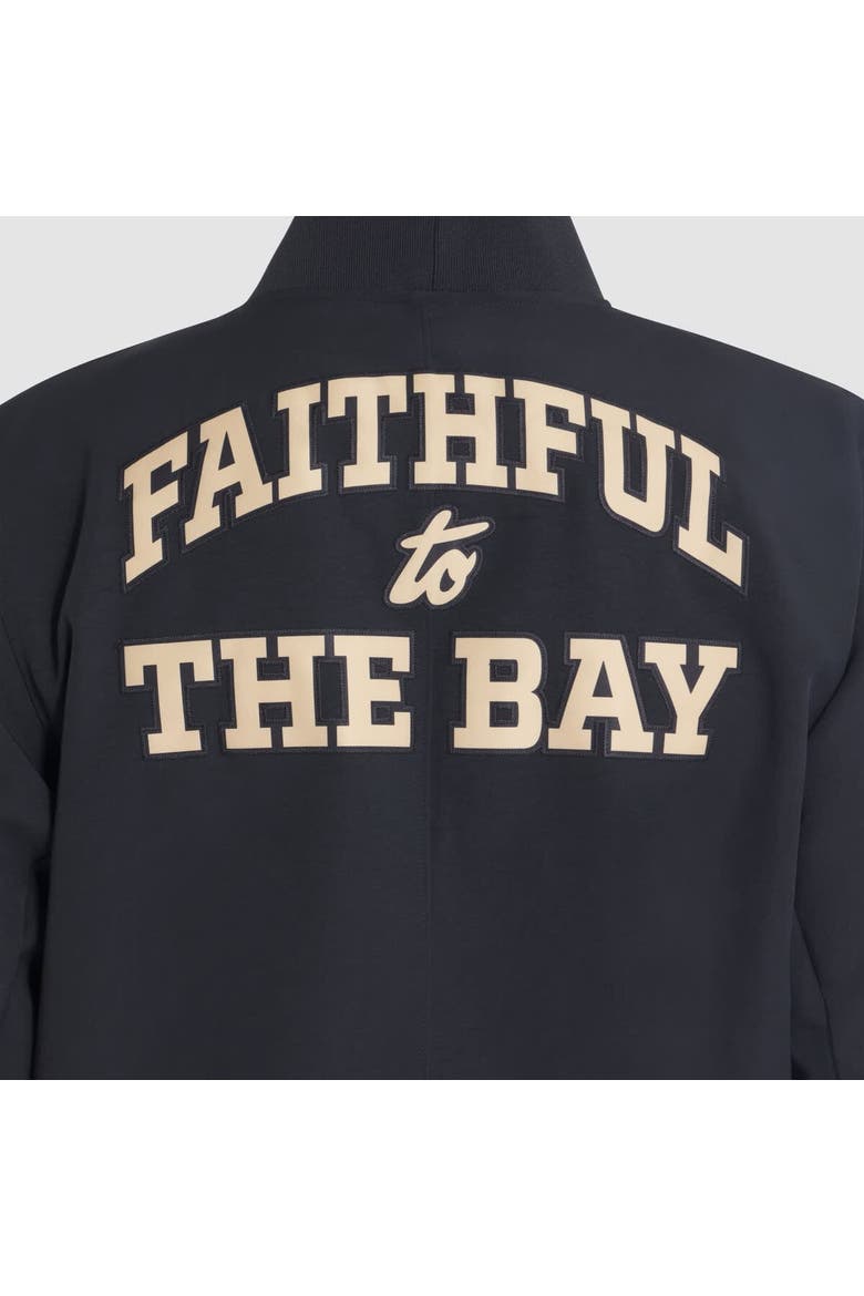 Men's Nike Black San Francisco 49ers 2025 Rivalries Collection Sideline Full-Zip Bomber Jacket, Alternate, color, Black