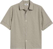 KROST Oversize Textured Check Camp Shirt